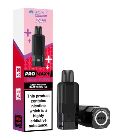 Strawberry Raspberry Ice – Hayati Pro Max+ 6000 Pod (2ml + 10ml Refillable Pod)