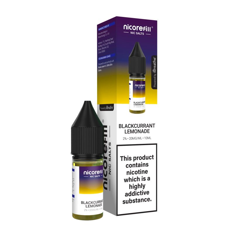 Blackcurrant Lemonade – Nicorefill Nic Salt (10ml)