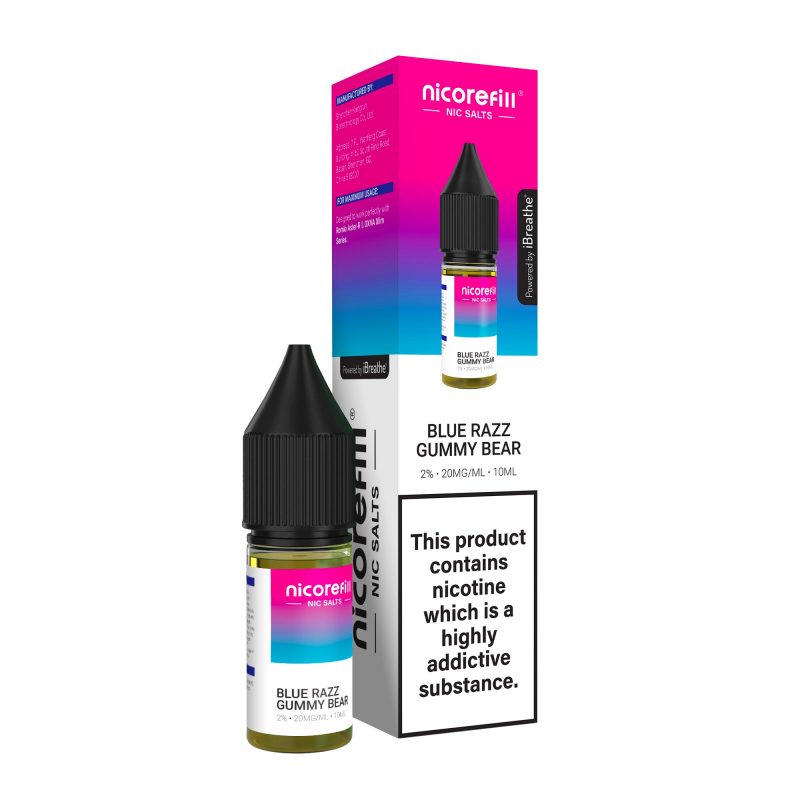 Blue Razz Gummy Bear – Nicorefill Nic Salt (10ml)