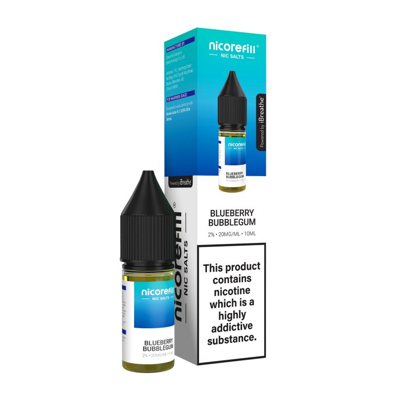 Nicorefill - Blueberry Bubblegum Blueberry Bubblegum – Nicorefill Nic Salt (10ml)