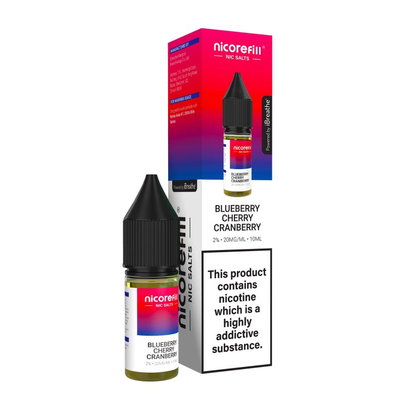 Nicorefill - Blueberry Cherry Cranberry Blueberry Cherry Cranberry – Nicorefill Nic Salt (10ml)