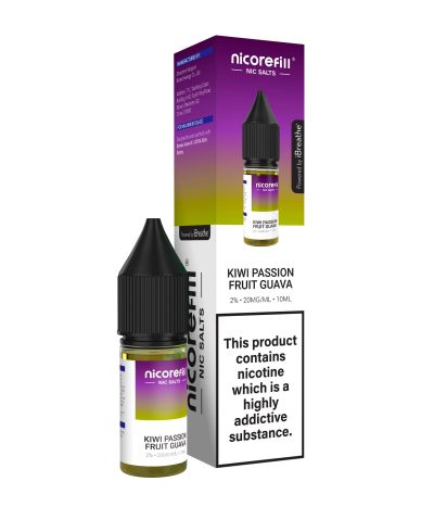 Kiwi Passion Fruit Guava – Nicorefill Nic Salt (10ml)