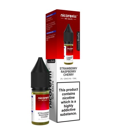 Strawberry Raspberry Cherry – Nicorefill Nic Salt (10ml)
