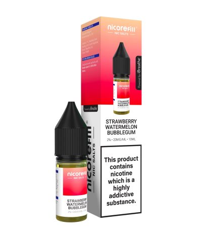 Strawberry Watermelon Bubblegum – Nicorefill Nic Salt (10ml)