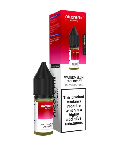 Watermelon Raspberry (10ml, 50PG/50VG) – Nicorefill Nic Salt